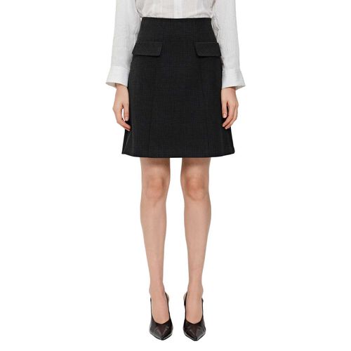 Veronika Maine Houndstooth Check Mini Skirt